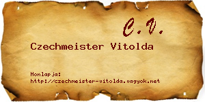 Czechmeister Vitolda névjegykártya
